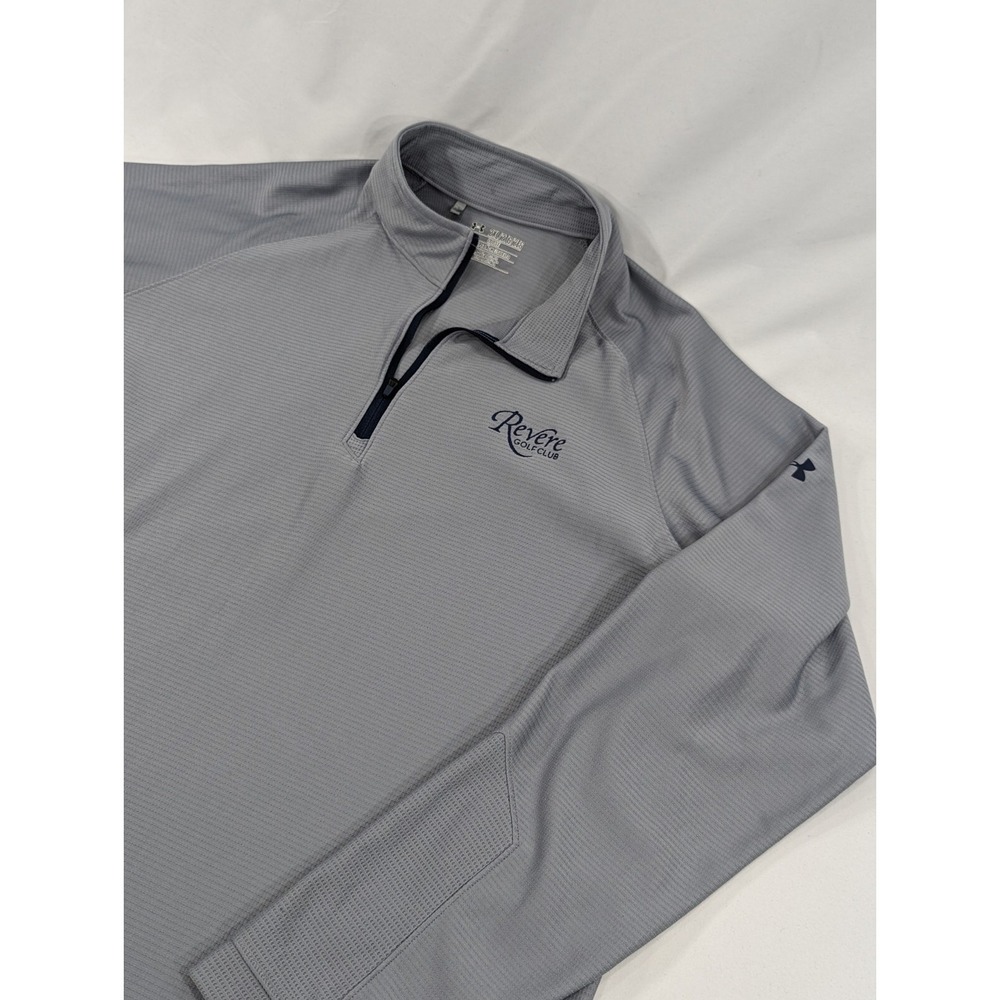 Under‎ Armour Mens 2XL Pullover Quarter Zip Loose Heat Gear Revere Golf Club EUC
